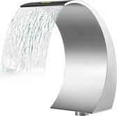 IH Products - Fontaine cascade - cascade de douche - douche avec élément courbé en acier inoxydable - vague d'eau pour piscine