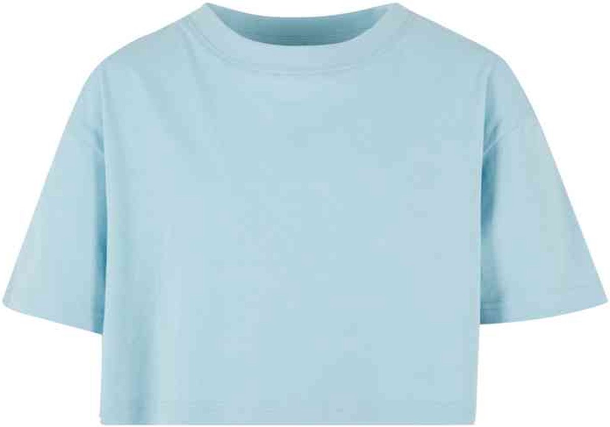 Urban Classics Short Kimono Crop top Kids 146/152 Blauw