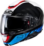 Hjc Rpha 91 Rafino Black Blue Mc21 Modular Helmets XL - Maat XL - Helm