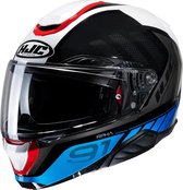 Hjc Rpha 91 Rafino Noir Blue Mc21 Casques Modulaires XL - Taille XL - Casque