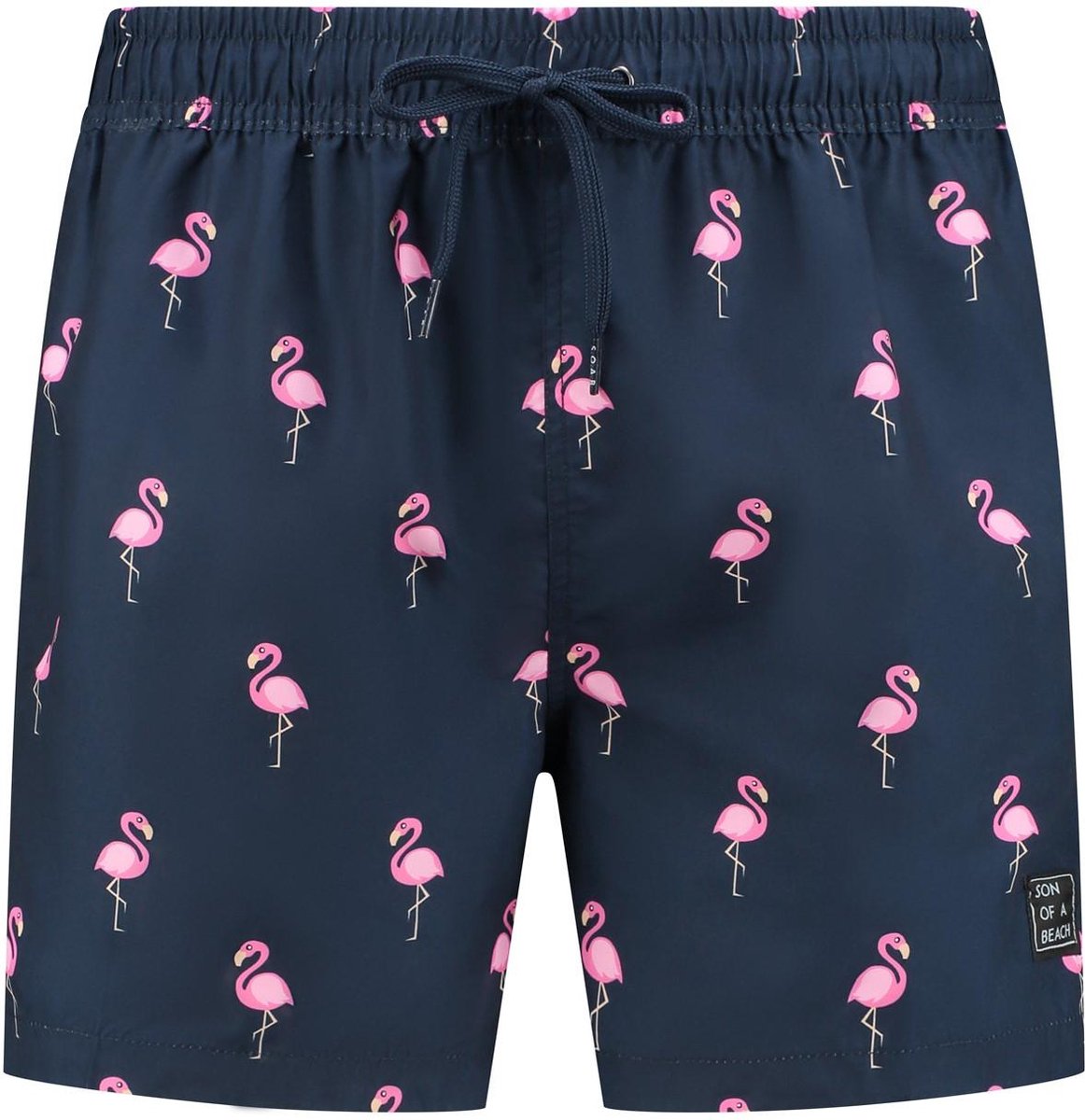 Son of a Beach - Flamingo Blue Jongens Zwembroek - maat 74-80 - Blauw