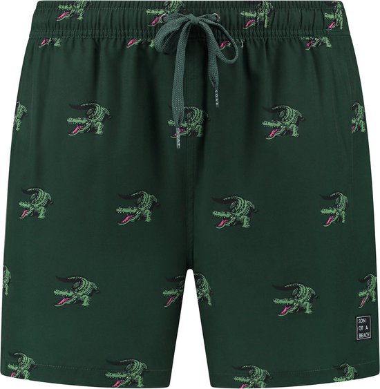 Son of a Beach - Croc Green Heren Zwembroek - Groen