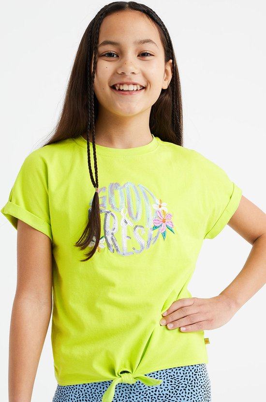 WE Fashion Meisjes T-shirt met pailletten-applicatie