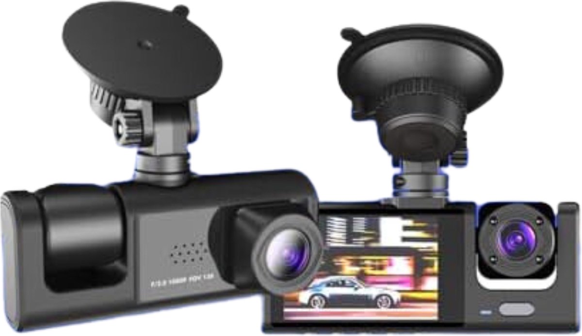 Auto camera dashcam - Dashcam auto - Dual dashcam voor auto - Zwart