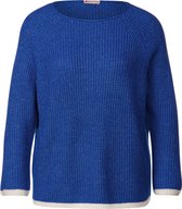 Street One - Dames sweater - fresh intense gentle blue melange - Maat 46