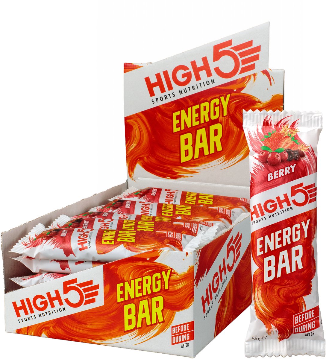 Goedkoopste High5 - Energy Bar - 55 gr - 12 pack - Berry - Energiereep
