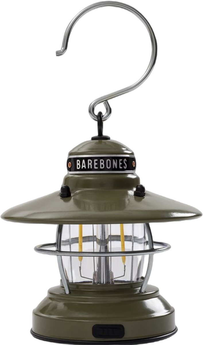 Barebones MINI EDISON LANTERN OLIVE - 2AA USB - Tafellampen elektrisch - Olive van Barebones — afbeelding 5