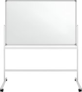 dubbelzijdig mobiel whiteboard, 110 x 80 cm/mobiele whiteboard-standaard 360 ° draaibare verstelbare draaivoet Draaivoet voor + verstelbare draaivoet