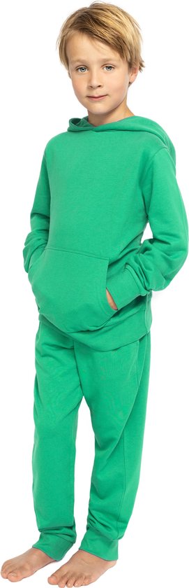 Costume de jogging pour garçons, costume de maison pour garçons, survêtement pour garçons, couleur vert vif - Taille 146/152