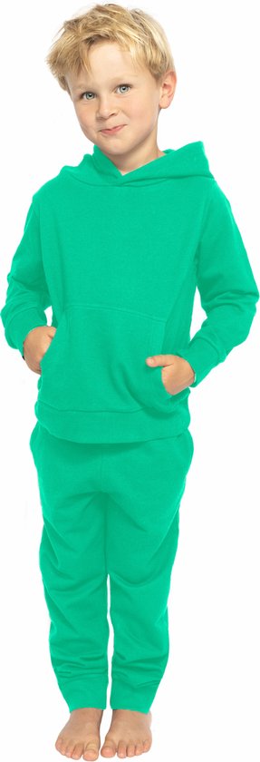 Joggingpak jongens, huispak jongens, trainingspak jongens, kleur bright green - Maat 122/128