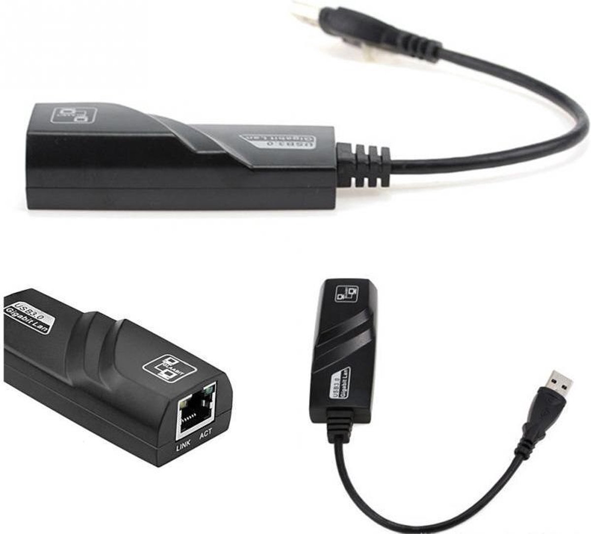 USB 3 0 Gigabit Ethernet Adapter Gigabit Ethernet Hub RJ45 Internet