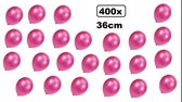 400x Super kwaliteit ballonnen metallic pink 36cm