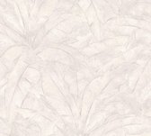 PAPIER PEINT BLANC GRIS FEUILLES - AS Creation Metropolitan Stories 369274