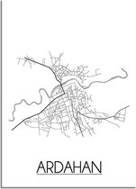 DesignClaud Ardahan Plattegrond poster B2 poster (50x70cm)