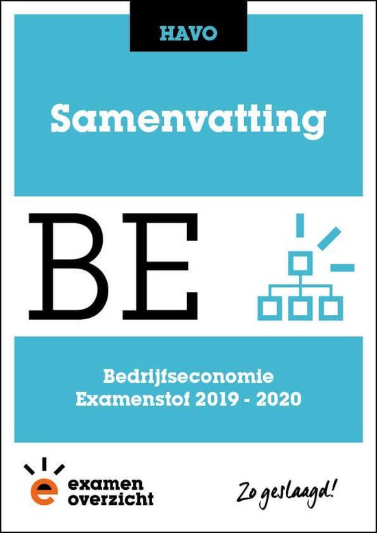 ExamenOverzicht - Samenvatting Bedrijfseconomie HAVO