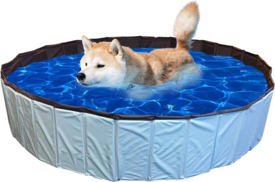 De Huisdiersuper Hondenzwembad - 80 x 80x 20 cm - Blauw