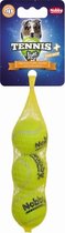 Nobby Tennisbal Met Piep - Geel - Ø 3,8 cm - 3 stuks