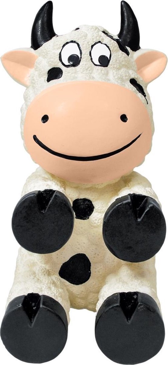 Kong wiggi cow - hond - speelgoed - small - zwart/wit - KONG