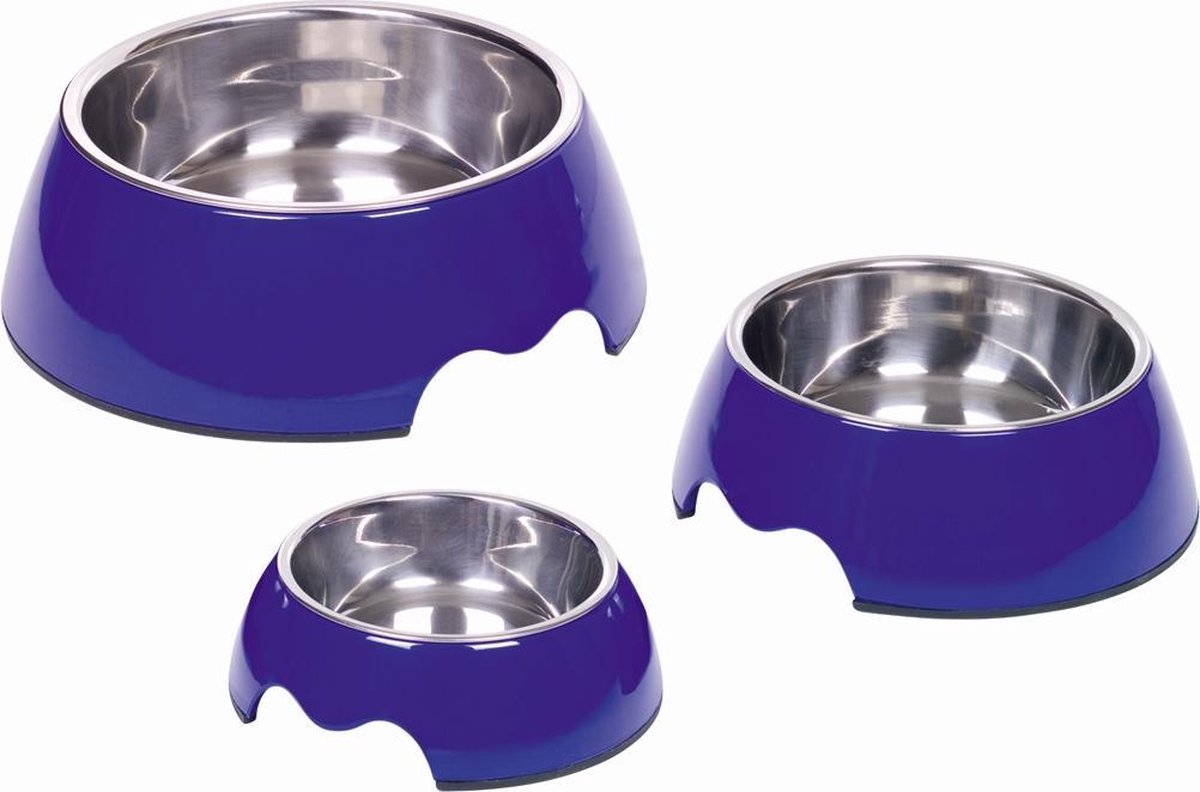 Nobby eetbak Nobly - melamine - blauw - 350 ml