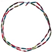 Behave® Lange kralen ketting multi kleur 105 cm