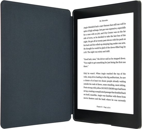 Goodline® - Hoesje geschikt voor de Kobo Aura ONE (7,8") N709 - Hard Cover Hoes / Slimfit Sleepcover - Zwart van Merkloos — afbeelding 3