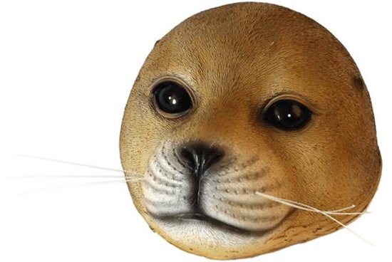 Boltze - Drijvende zeehond - bruin - 16x13x7cm