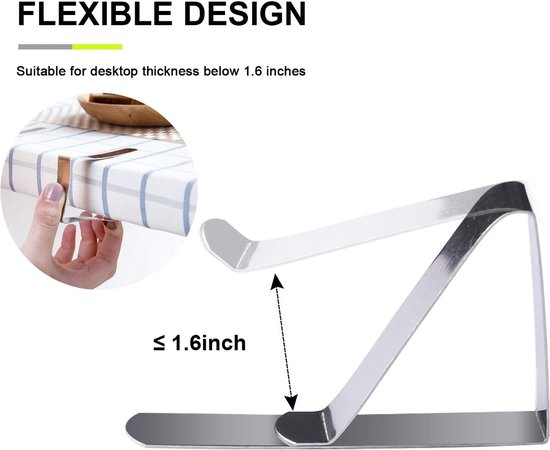 Pinces à Pinces à nappe BOTC - 12 pièces - Pinces de Pince-nappes robustes pour nappe - Poids de nappe - Acier inoxydable