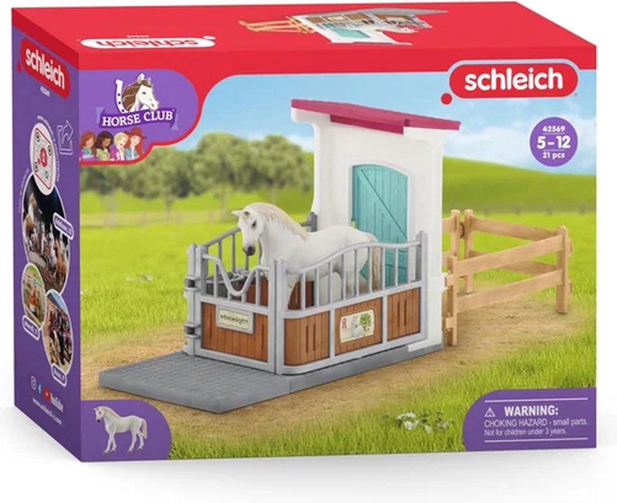 schleich HORSE CLUB - Paardenbox - Speelfigurenset - Kinderspeelgoed voor Jongens en Meisjes - 5 tot 12 jaar - 42569 — afbeelding 11