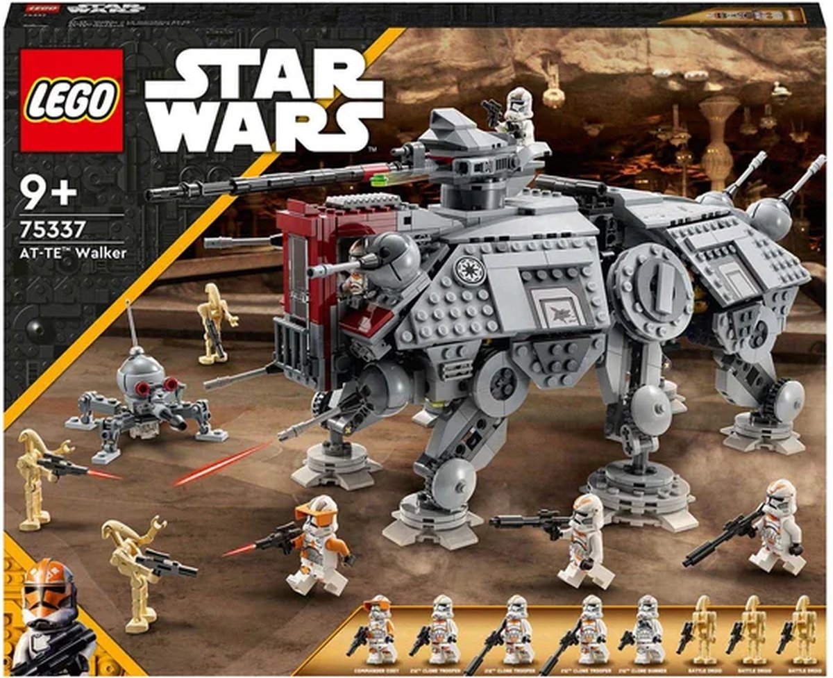 LEGO Star Wars AT-TE Walker Verstelbaar Model met Clone Troopers en Droid Figuren - 75337 — afbeelding 14
