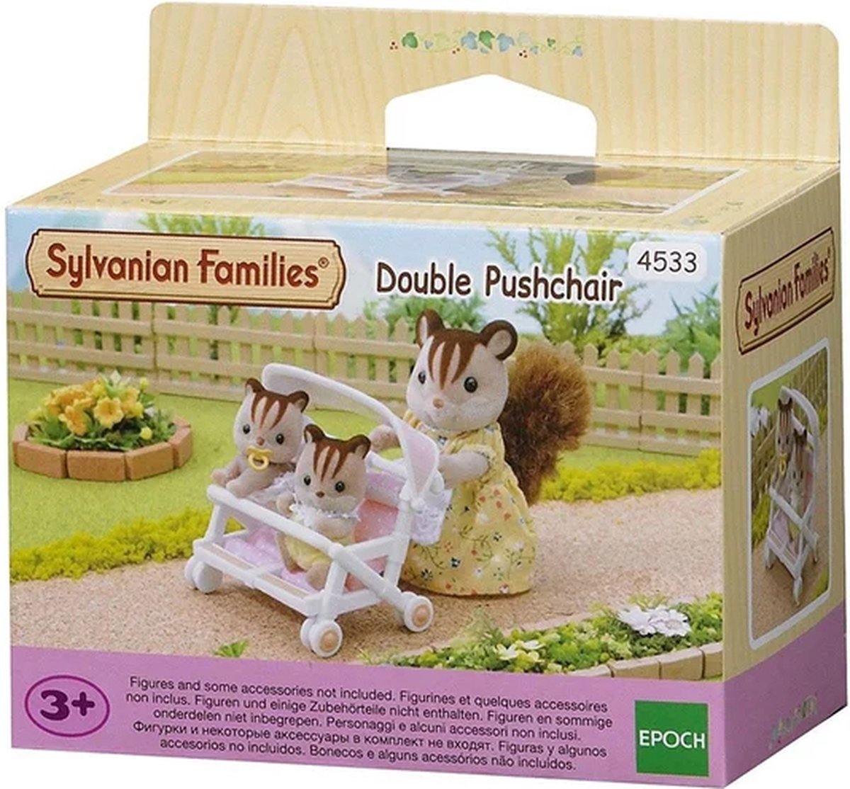 Sylvanian Families 4533 dubbele kinderwagen-poppenhuisinrichting — afbeelding 5