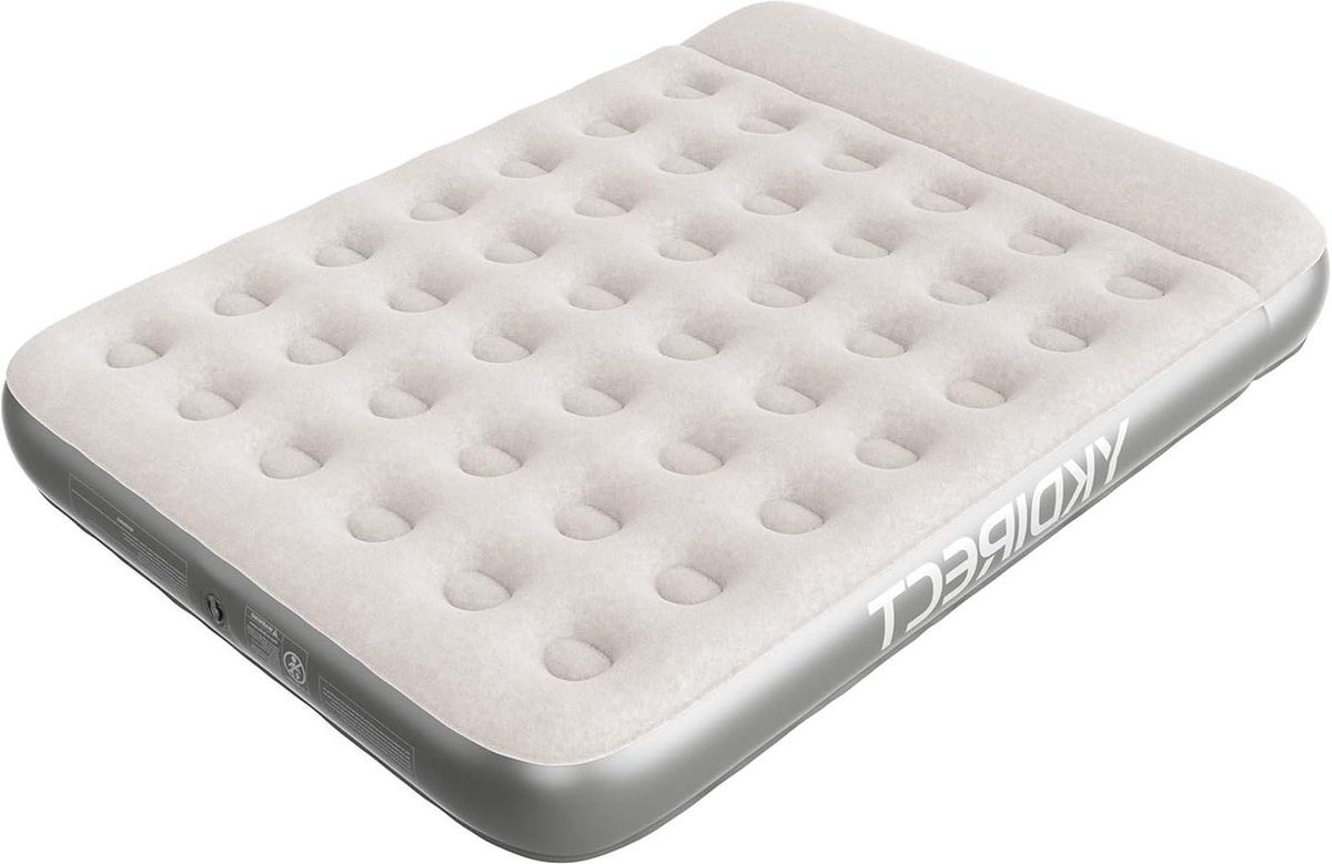 Opblaasbaar campingluchtbed voor familie camping en reizen - waterdicht en comfortabel met ingebouwd kussen