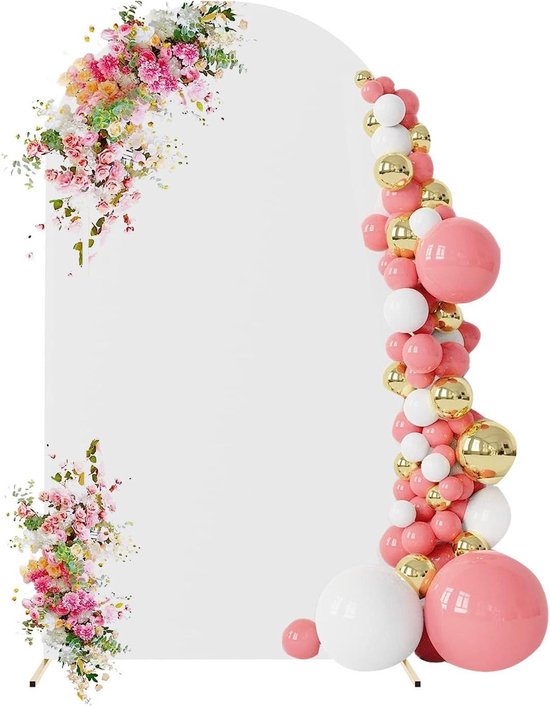 Alishomtll Wedding Arch Background Cover 7.2FT Spandex