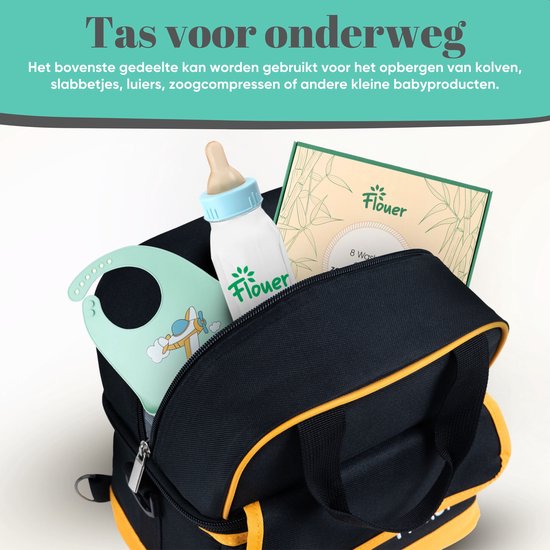 Flouer Koeltas Moedermelk met 2 Koelelementen - Borstvoeding Koeltas - Babyvoeding - Luiertas - Kolftas van FLO — afbeelding 5