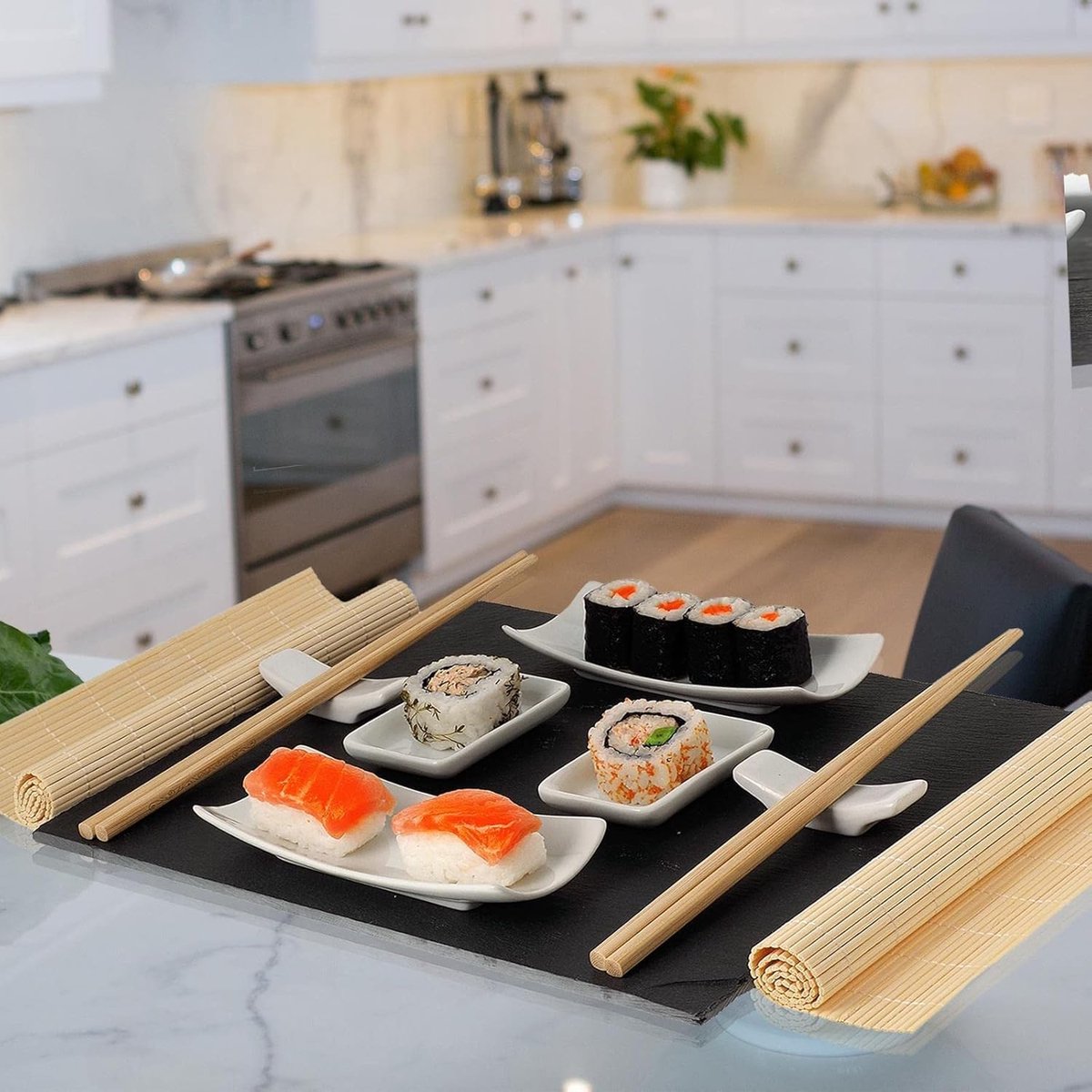 Sushi Gerechten Set Eetstokjes Dienblad Aziatische Gerechten Set
