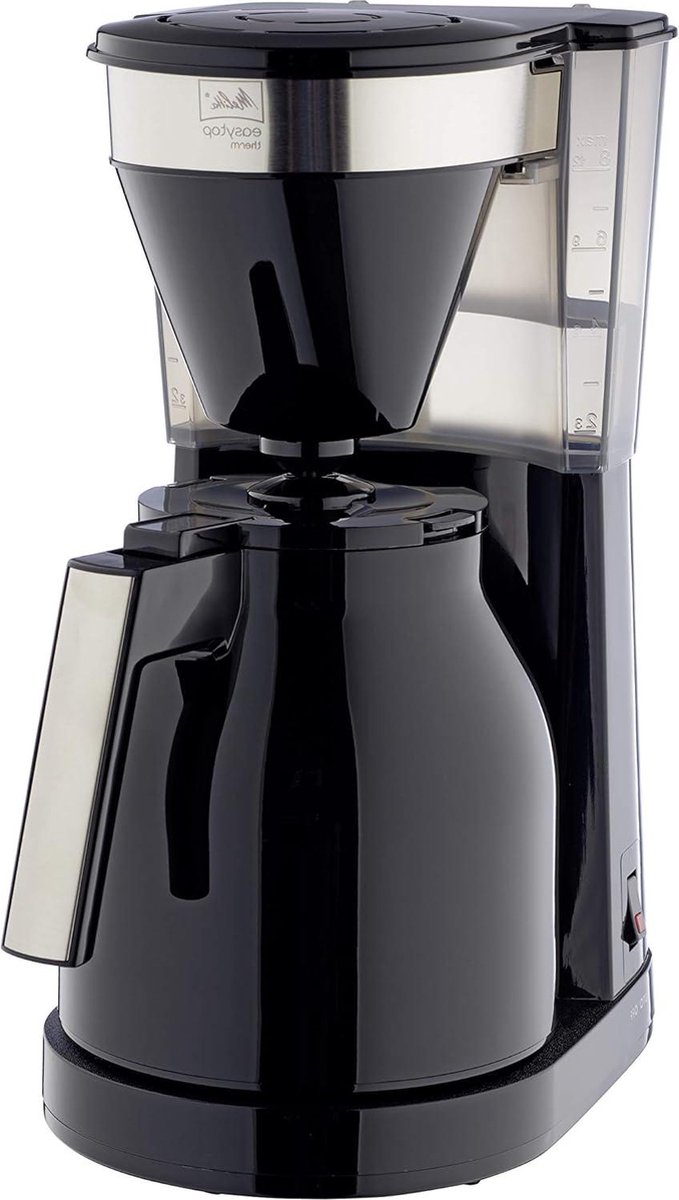 EasyTop Therm filterkoffiezetapparaat roestvrij staal zwart kunststof 1023-08 - filterkoffiemachine - zwart