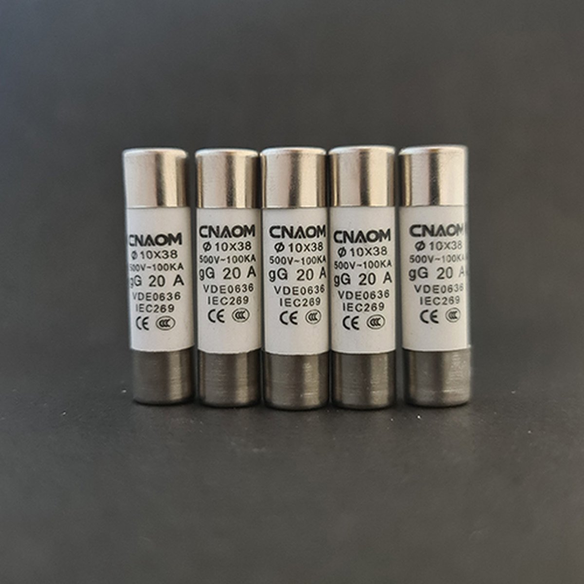 R015 10x38 Keramische Buiszekering - 20A - 10x38mm 5stuks