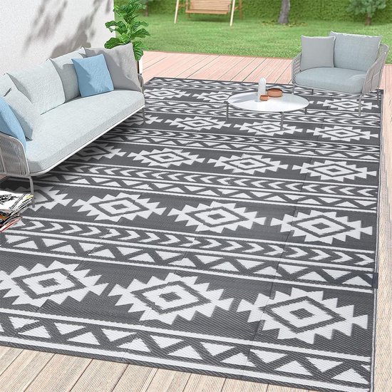 Groot buitentapijt 270 x 365 cm tuintapijt outdoor waterdichte