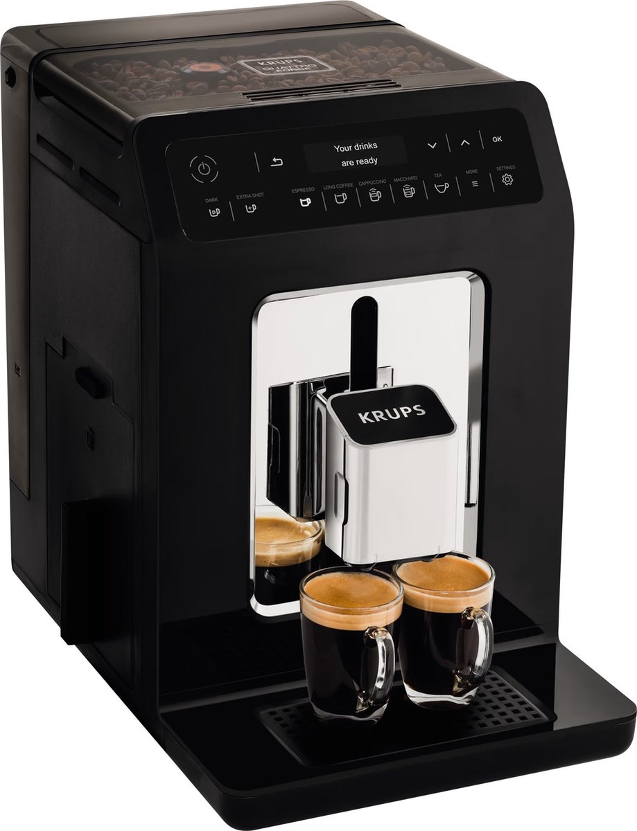 Afbeelding 2 van Krups Evidence EA8908 - Volautomatische espressomachine - Zwart