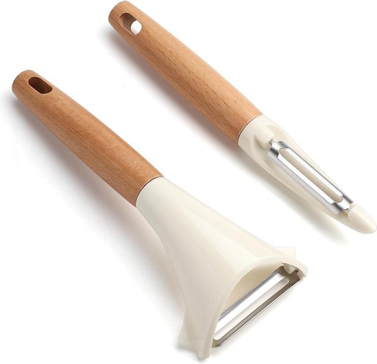 Foto: Swivel rvs dunschillers set van 2 voor groente wortel fruit keuken gereedschap