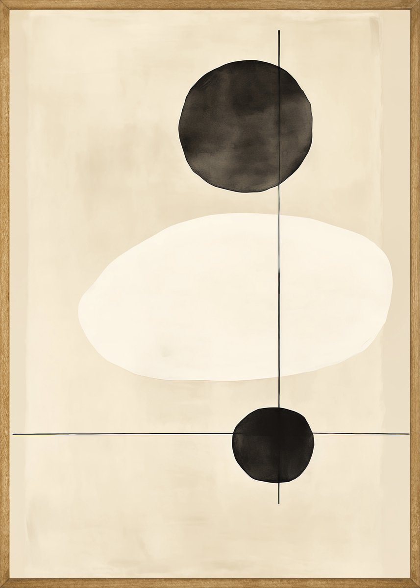 Abstracte Balans Poster - 30x40 cm
