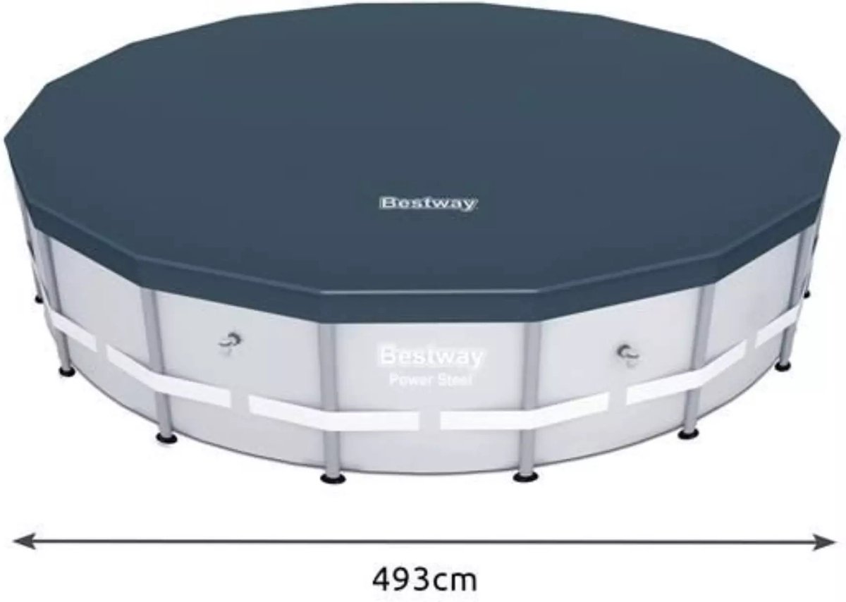 Bestway Flowclear afdekzeil - Rond 460/488 cm