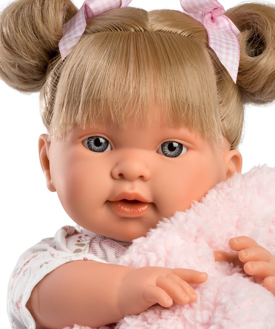 Llorens levensechte babypop soft body met geluid slaapogen en speen 42 cm – – by