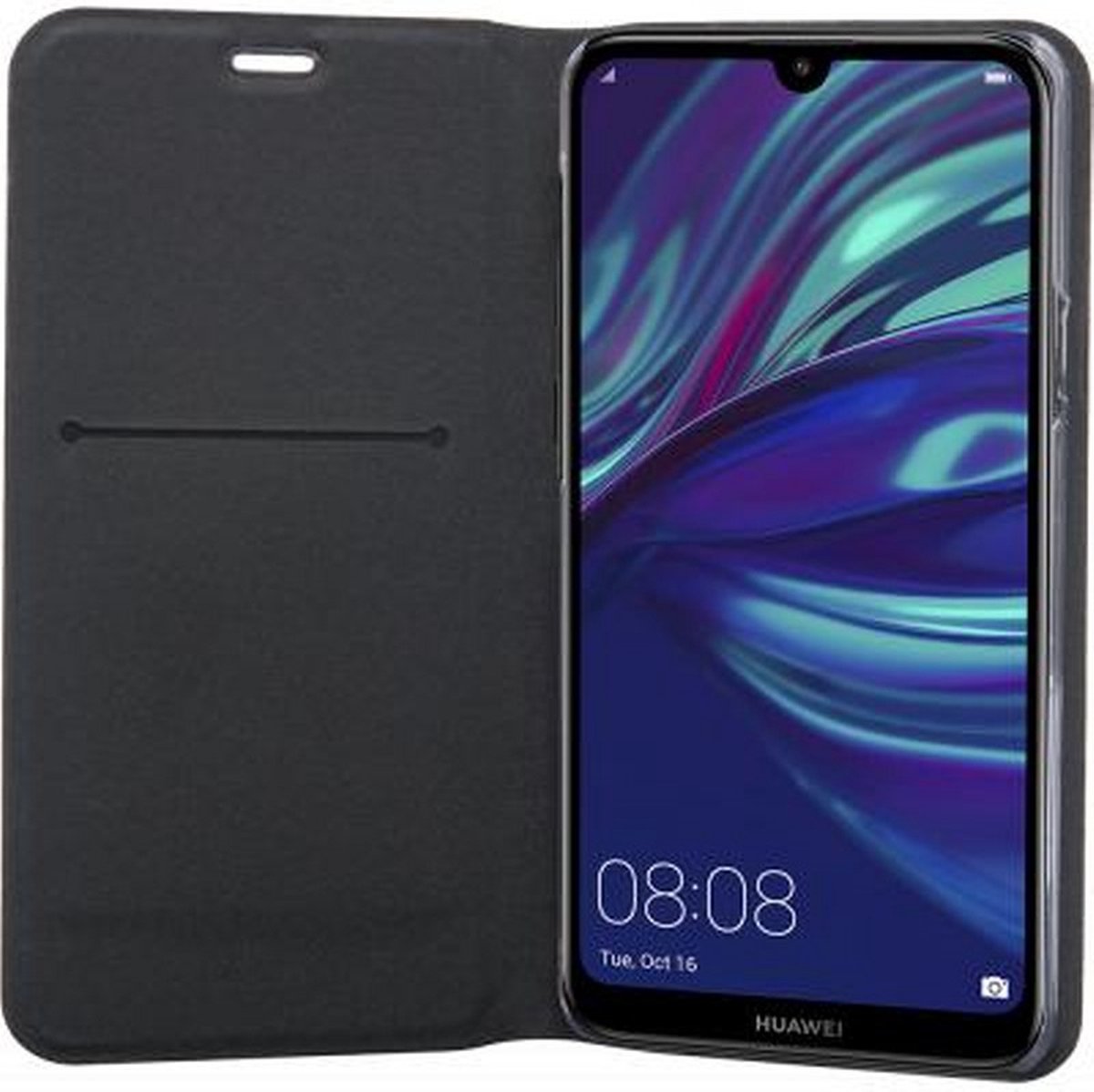 Bigben Connected, Foliohoes voor Huawei Y6 2019 Folio bescherming, Zwart