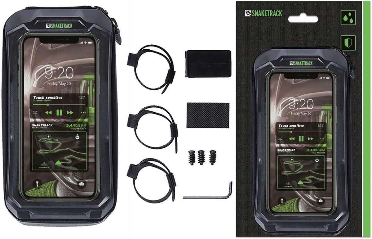 Waterdichte mobiele telefoonhouder voor fietsframe - stuurtas met TPU touchscreen - racefiets en e-bikes
