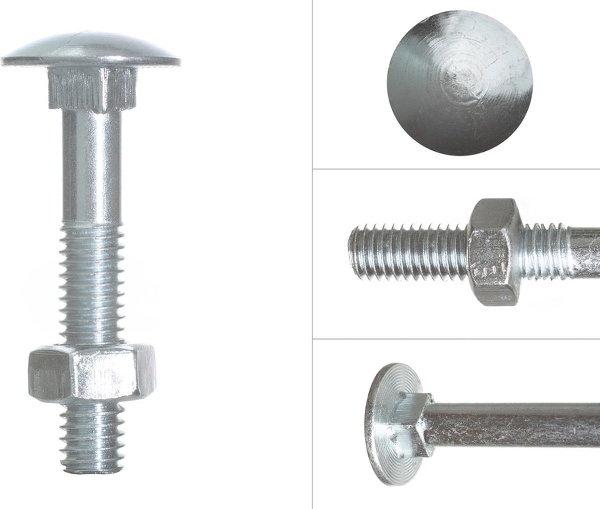 Slotbouten Verzinkt M6 x 40 mm | 200 stuks