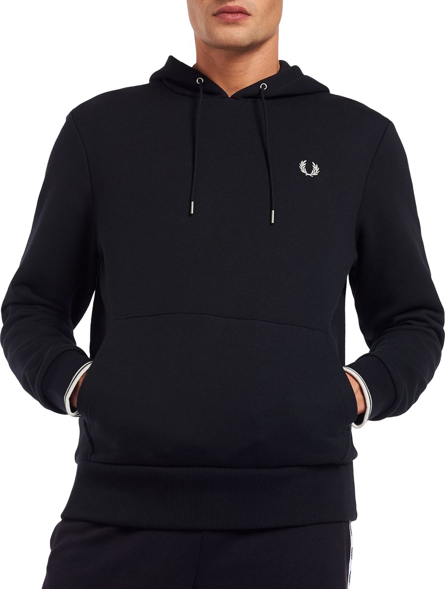Fred Perry Tipped Hooded Sweatshirt Truien & Vesten Heren Sweater Hoodie Vest- Donkerblauw