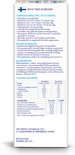 Voedingswaarde tabel met energie, koolhydraten, vetten, eiwitten, zout en vitaminen.