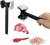 LIBRNTY Vleesklopper Set - Roestvrij Staal, Dubbelzijdig, Vaatwasmachinebestendig, 2 Stuks