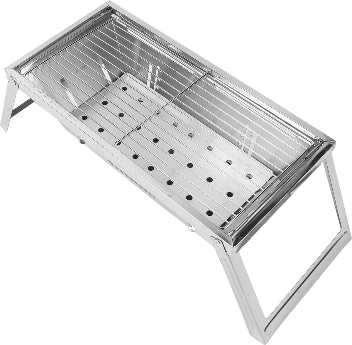 Opvouwbare Draagbare Barbecue Houtskoolgrill - Tafelblad Buiten Roestvrij Staal Roker BBQ - Koken Camping Picknicks Strand