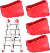 4 stuks rubberen beschermers, vervangende ladderdoppen, universele voetafdekkingen, antislip laddervoetafdekking, voor aluminium ladder, visgraatladder, inklapbare ladders, telescopische ladders, 50 x